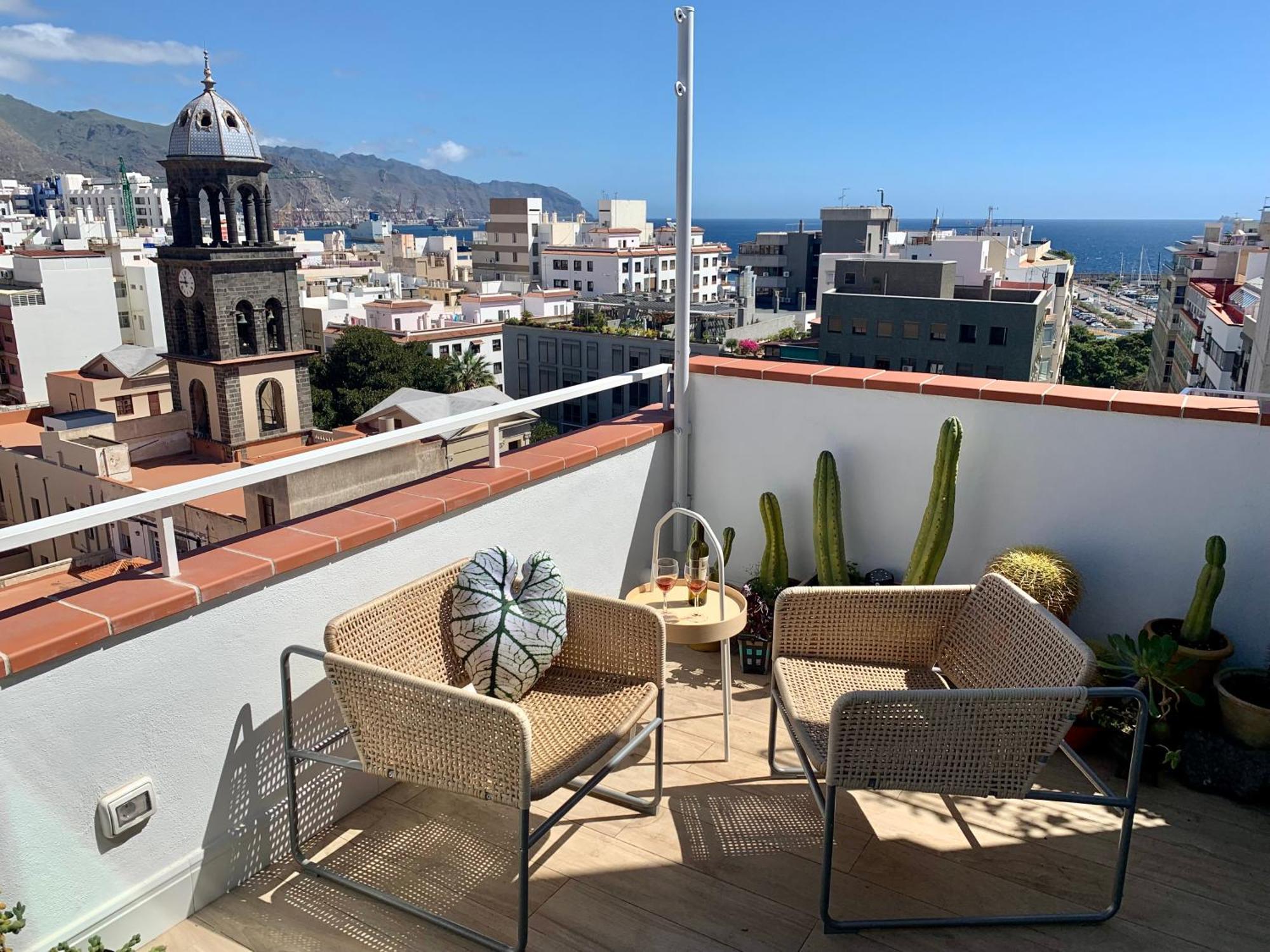Atico Con Terraza, Vistas Panoramicas Y Parking Apartment Santa Cruz de Tenerife Bagian luar foto