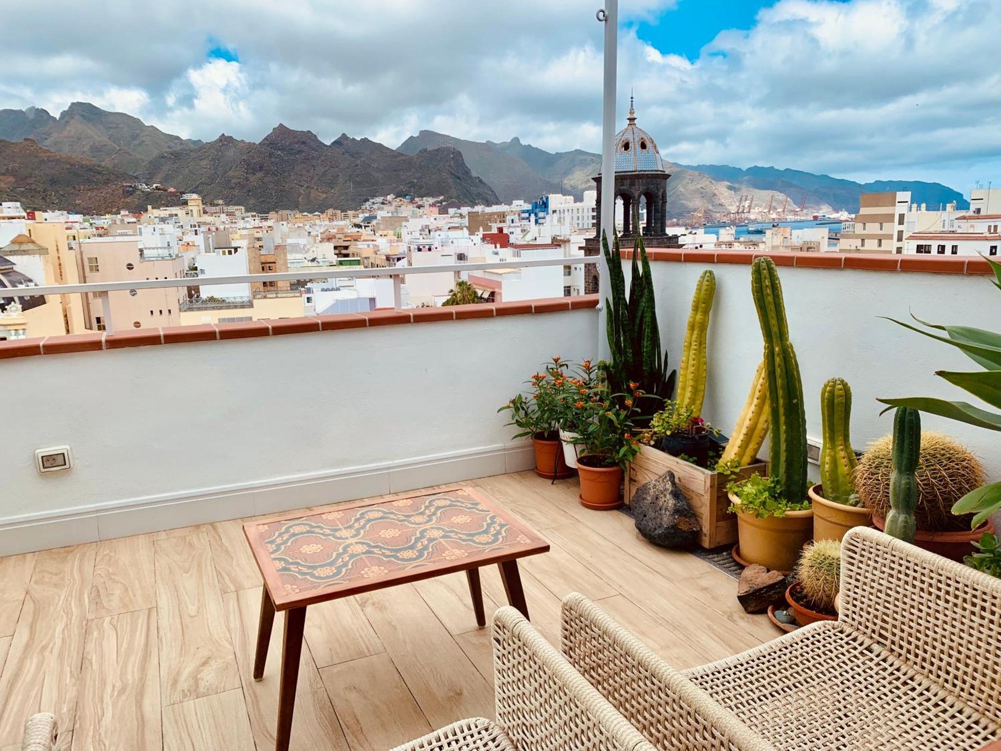 Atico Con Terraza, Vistas Panoramicas Y Parking Apartment Santa Cruz de Tenerife Bagian luar foto